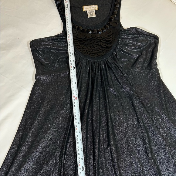 Baby Phat embroidered metallic silver dress Size Medium. Excellent condition. - Picture 6 of 11